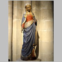 Collégiale Notre-Dame de Poissy, photo Pierre Poschadel, Wikipedia, La Vierge.JPG